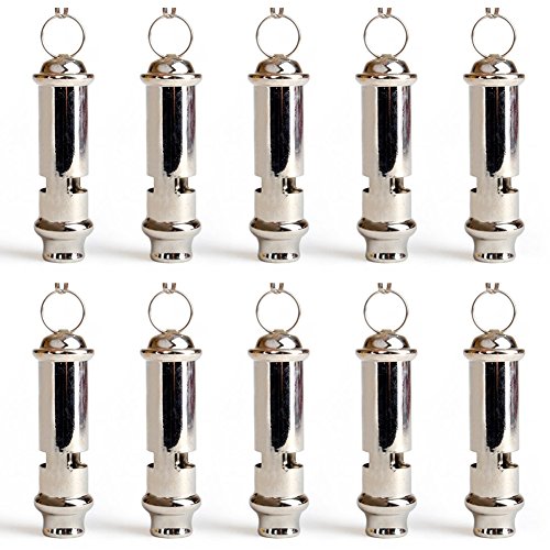 GOGO 10 PCS Silbato Arbitro Profesional Silbato Supervivencia Nadar Silbato para Deporte Futbol Baloncesto Tenis Correr Gym