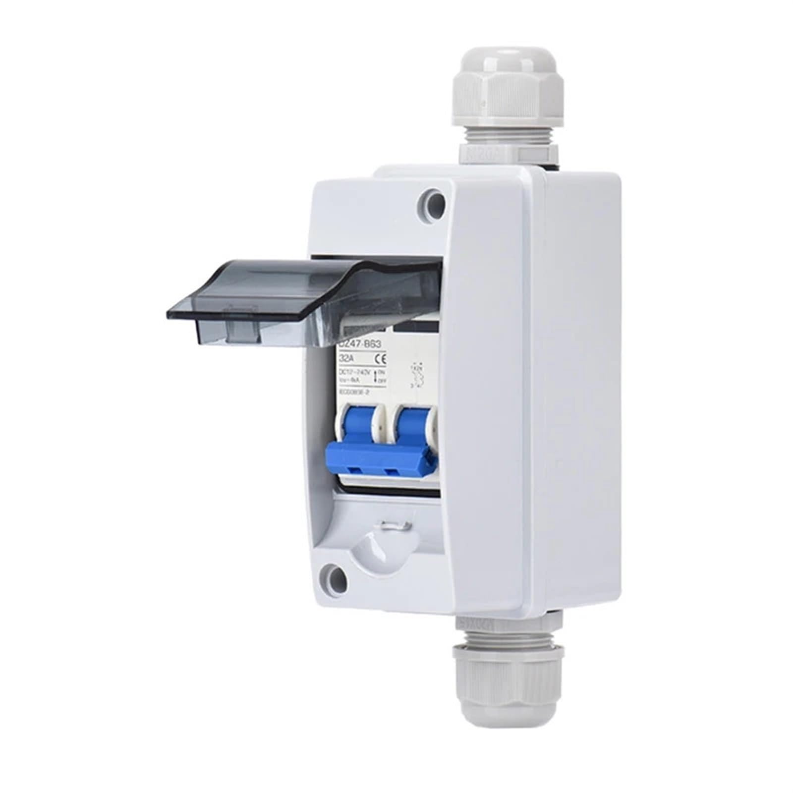 Boîtier de combinaison photovoltaïque 12V 24V IP65 avec disjoncteur CC