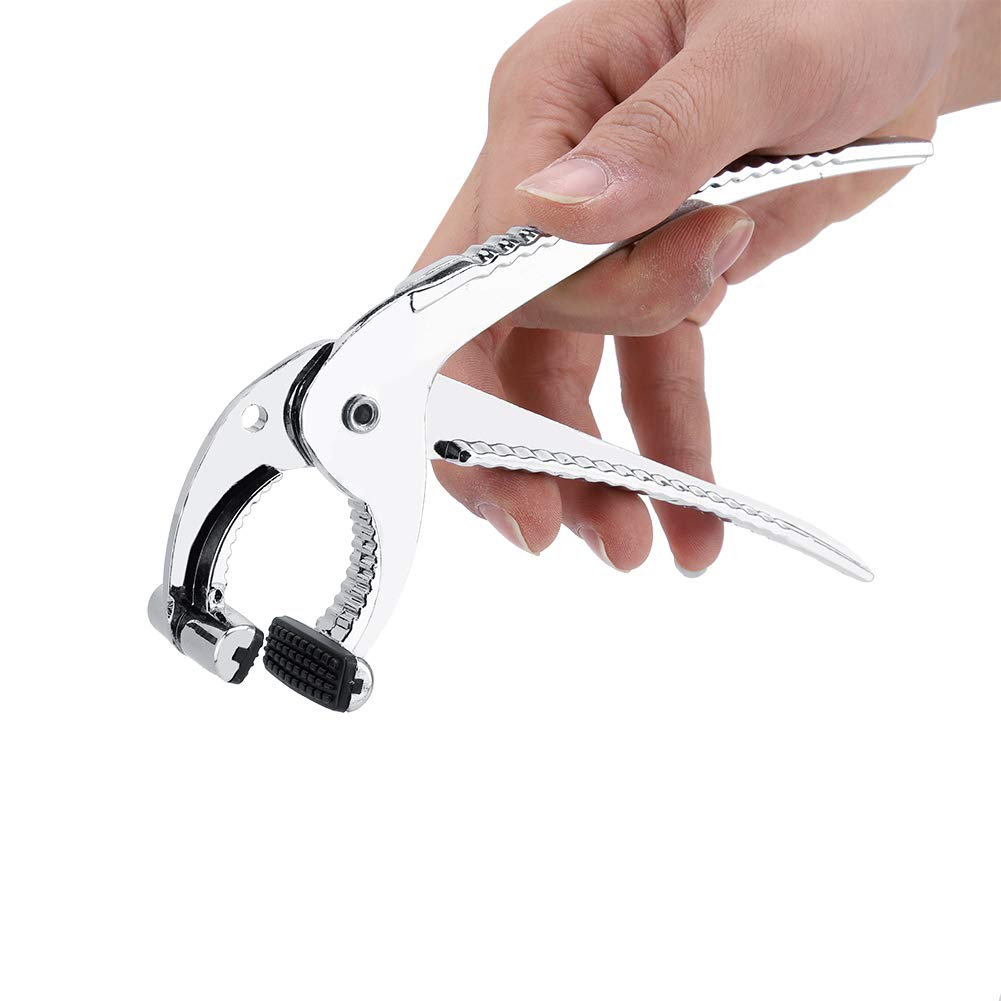 Moumouten Silver Hot Pan Gripper, Zinc Alloy Oven Clip Pliers, Scald Plate Bowl Dishes Clamp For Kitchen Microwave Oven Steamer Stove