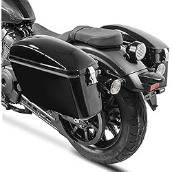Maletas Rigidas Custom Craftride Alforjas Rigidas Maletas Laterales Compatible para Motos Custom Dallas 20l Negro