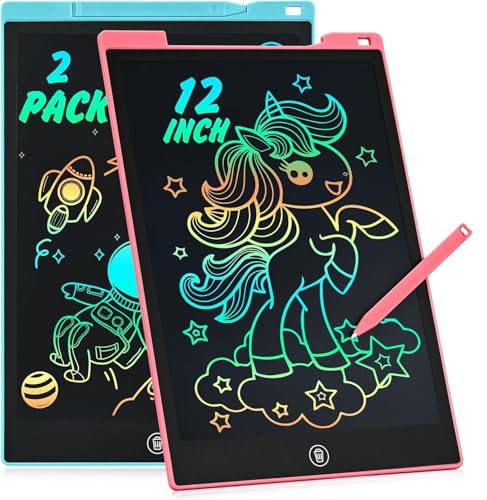 cimetech 2 Pack LCD Writing Tablet for Kids, Doodle Board Drawing Pad