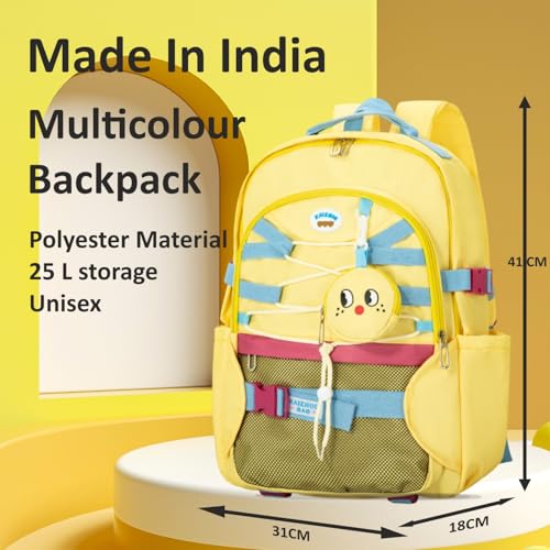 Image of Tinytot 30 Litre Japanese Korean Style School Bag Water-Resistant Laptop & Travel Backpack - Unisex Large 18 Inches Multipurpose Student Backpack for Boys & Girls, Men & Women
