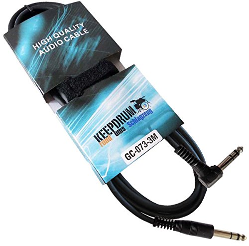 Câble audio stéréo jack 6,3 mm aux finitions soignées keepdrum gc-073 - 2