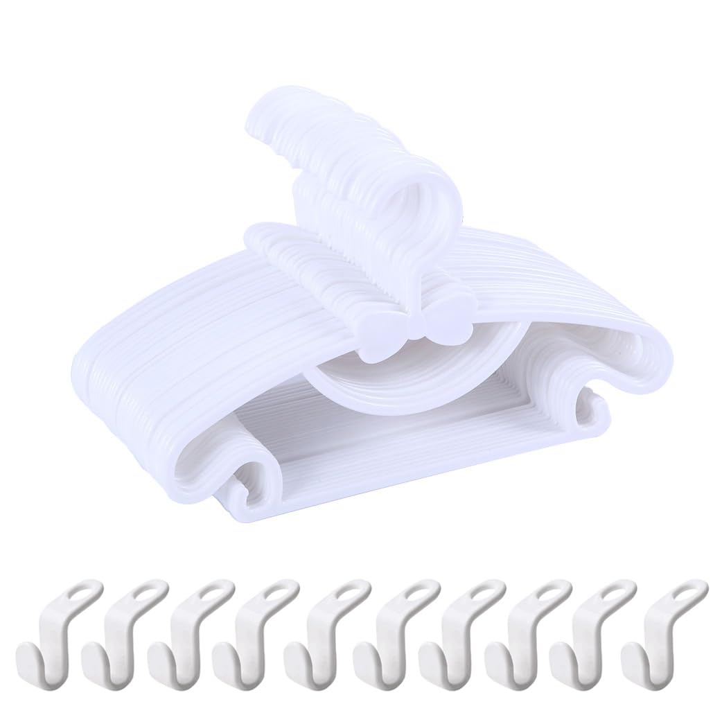 haweeli kleiderbügel Kinderkleiderbügel für Baby-, Kleinkind- und Kinderkleidung und Mäntel (29,5cm, 30er Set)