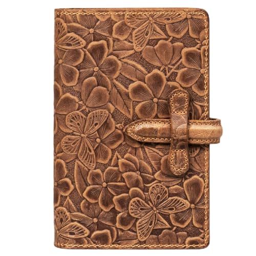 Genuine Leather Passport Holder for Women Men - RFID Blocking Slim Travel Wallet