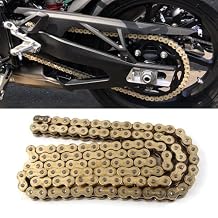 Arashi 520 O-Ring Drive Chain 116 Links with Connecting Master Link for Yamaha DT400 1975-1978, XT500 1976-1983, SRX600 1986, XJ600S, Seca II 1992-1998, XT600 1984-1992, Motorcycle Parts Gold