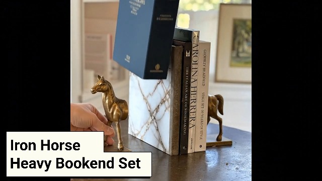 Amazon.com: Fox Run Horse Decorative Bookend Set, 100% Iron, 4.5