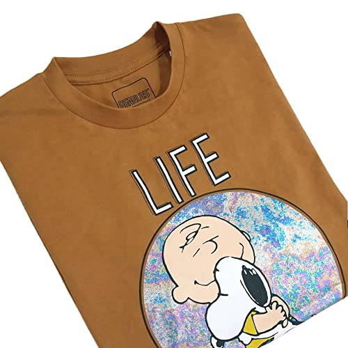 Image of Free Authority Peanuts Printed Regular Fit Cotton Men's T-Shirt
