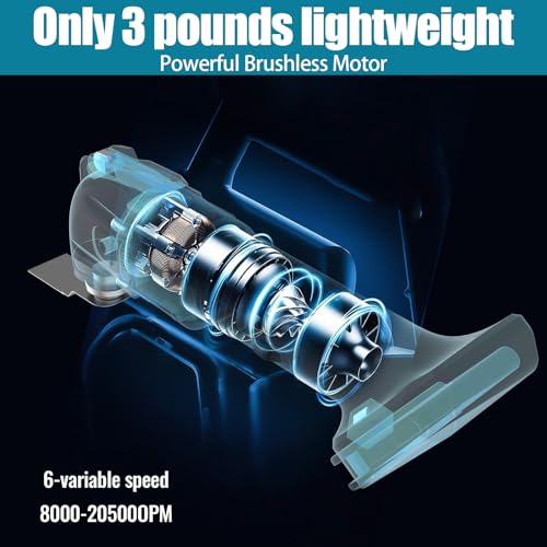 18V Akku Multifunktionswerkzeug mit 3.0ah Akku*2 Ladegerät,22pcs Zubehör, 6 Geschwindigkeitsmodi(von 8500-22000U/min)4° Oszillationswinkel, zum Schneiden, Schnitzen, Bohren – Bild 3