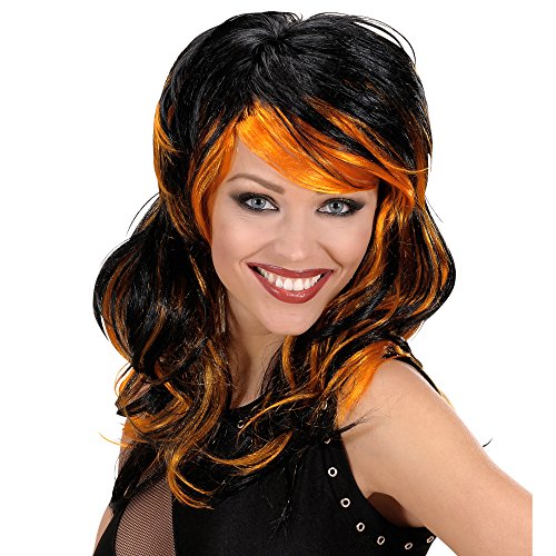 W WIDMANN Sancto - Parrucche Ondulate Nere con Me