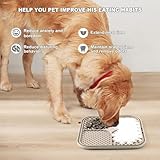 Zonopy Leckmatte für Hunde und Katzen, mit Saugnäpfen, quadratisch, für langsame Fütterung, für Angstlinderung und Langeweile, Hundespielzeug, um sie zu beschäftigen, Haustierpflege, Training