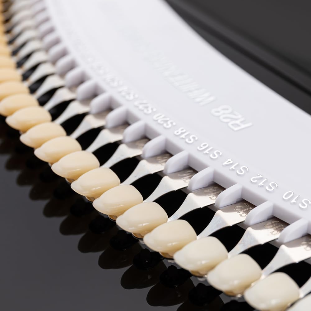 Guía profesional 3D R-28 para blanqueamiento dental dental para dentistas, curso de blanqueamiento de dientes, guía de sombra de dientes con 28 colores