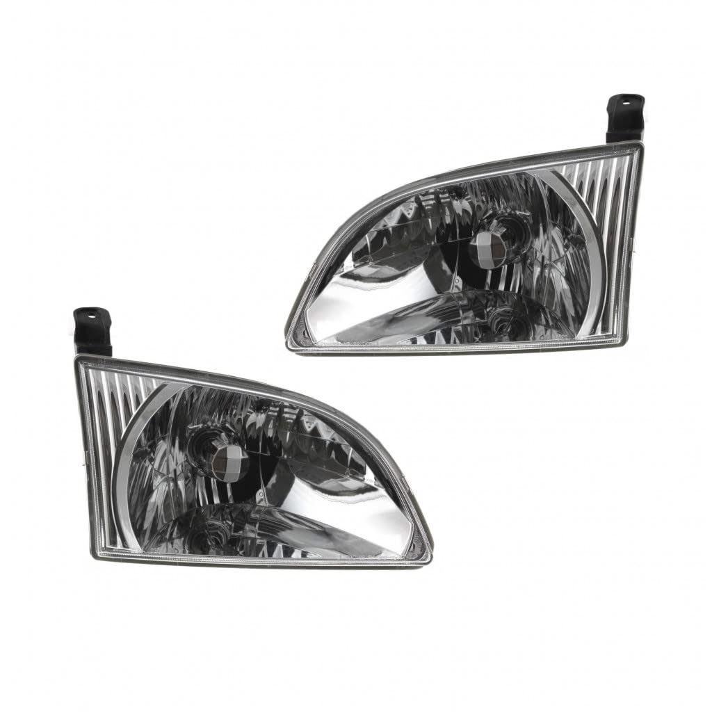 Photo 1 of For Toyota Sienna 2001 2002 2003 Headlight Assembly Driver and Passenger Side | Pair | Replacement For TO2502135, TO2503135 | 762405609492, 8115008020, 8111008020