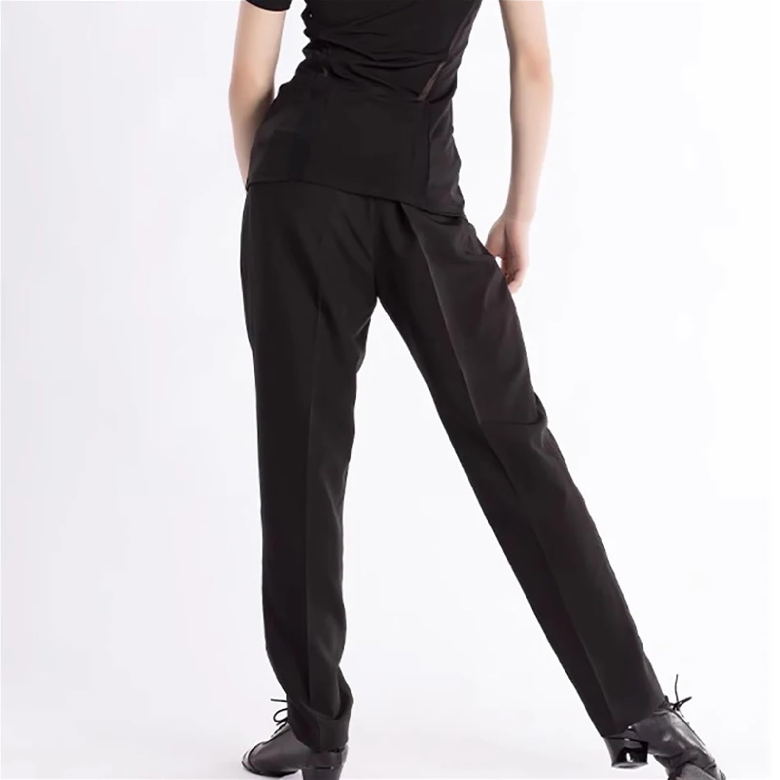 latein Tanzhose Hohe Taille Design Hosen Männlichen Latin Dance Hosen for Männer Leistung Bauch Moderne Tanz Kleider