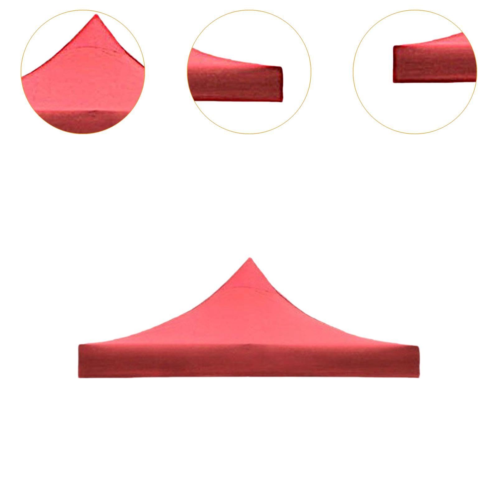 Tente Toit Housse Rechange Oxford Protection Intempéries Transportable pour Camping Loisirs Jardins Plages Convient Aux Activités En Plein Air, Rouge, 2.9mx2.9m