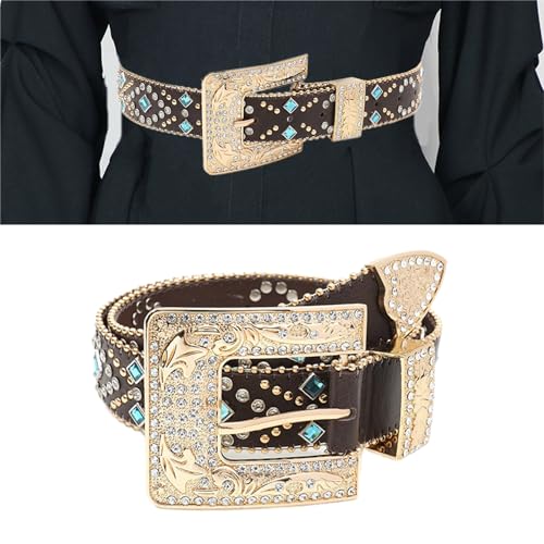 Rivet Studded Belt for Jeans Skirt Bead Trim Pants Shorts Belt Girl Clothing Waist Decors2