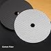 Carbon Fiber CD Mat, Improve Listening Experience, Full Sound Quality, Sturdy, Suitable for All CD Players with 0.2mm Thick (Black)