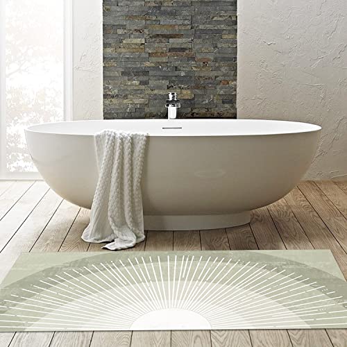 Tapete decorativo Boho verde 60x150 cm antideslizante miniatura 5