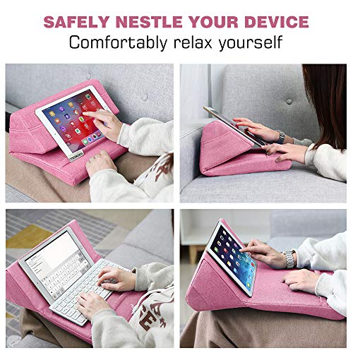 MoKo Tablet Pillow Stand, Soft Bed Pillow Holder, Fits up to 11" Pad