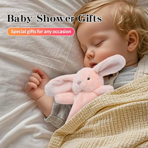 Image of Loveys for Babies,Soft Bunny Security Blanket for Newborn Boys and Girls,Toddler Snuggle Toy Stuffed Animal,Baby Lovey, Baby Girl Gifts,Age 0+