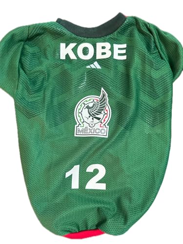 Soccer t-shirts for dogs/Mexican Soccer dog shirts/Soccer dog Jersey/Seleccion Mexicana soccer dog shirt (L, Personalized)