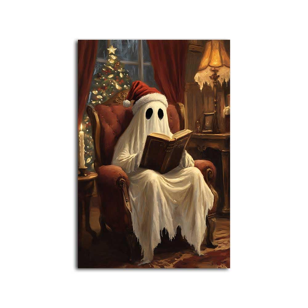Amazon.com: NTEUMM Christmas Wall Art Retro Ghost Poster Farmhouse