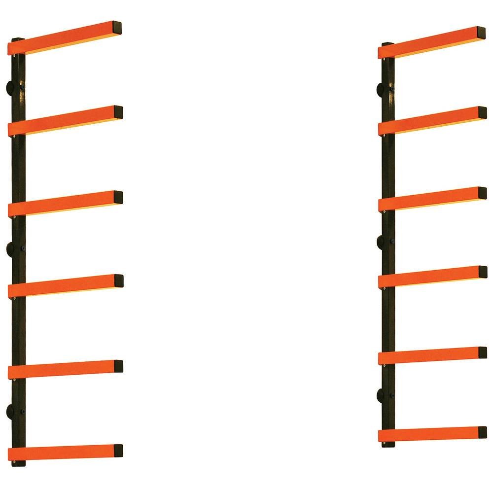BORA Kragarmregal Wandmontage 6 Stufen 272 kg Tragkraft Schwerlast Wandregal Garage Werkstatt orange PBR-001