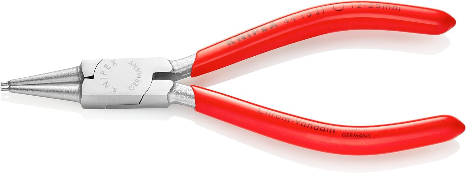 Knipex Chrome Circlip Pliers For Internal Circlips In Bore Holes -Plated With Plastic Coating 140 Mm, 44 13 J1