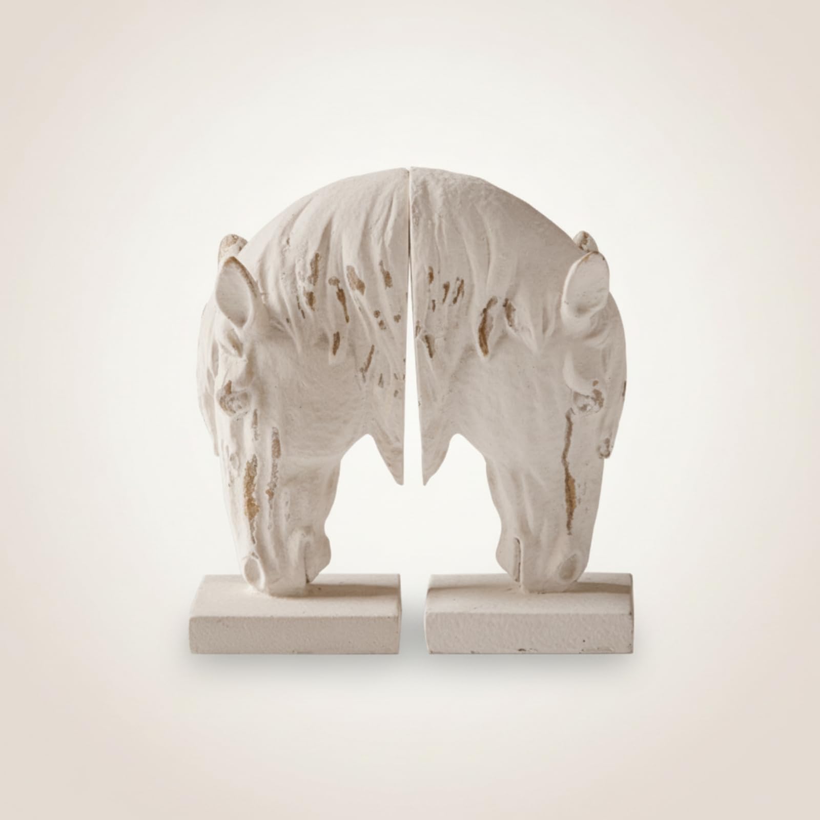 Fermalibri in Resina a Forma di Profilo Equestre Vintage Fermalibri a Forma di Profilo Equestre Rustico Oggettistica per Libreria, Mensole, Scrivania