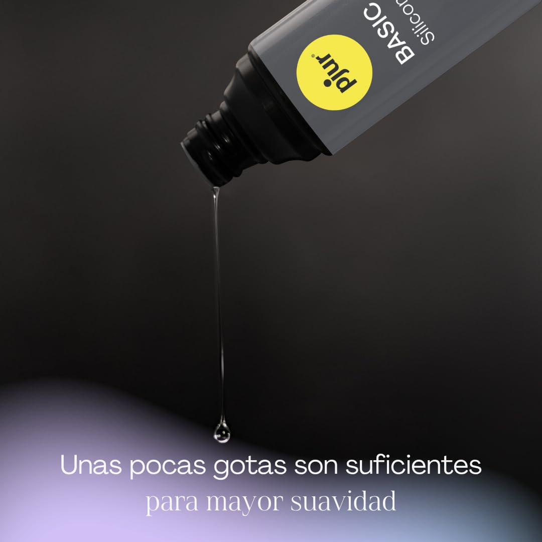 pjur BASIC Silicone - Lubricante de silicona para principiantes - apto para preservativos, no pegajoso - para mujeres y hombres (250ml)