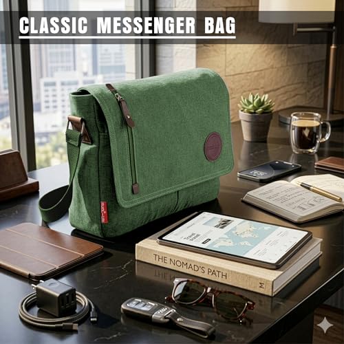 Image of Storite Sling Cross Body Travel Office Business Satchel Messenger One Side Shoulder Bag for Men & Women