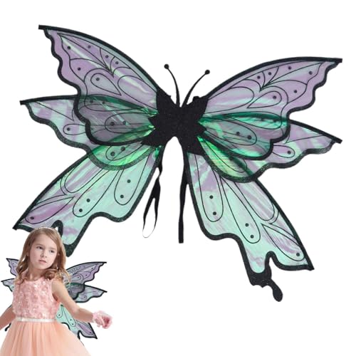 Générique Ailes de fée Scintillantes, Ailes de fée Scintillantes,Ailes de Vinaigrette de festin - de pour Femmes Adultes, Ailes d'halloween pour Filles, de Papillon de