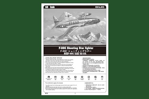Miniatura 5 de Hobby Boss Kit de modelo de avión F-80C Shooting Star