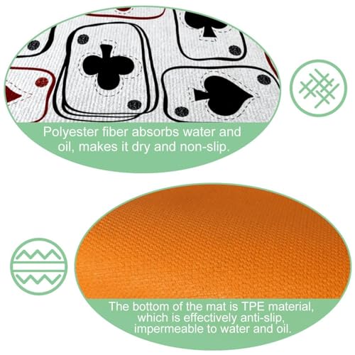 Alfombrillas de cocina absorbentes de gran resistencia y diseño bicolor elegante 6