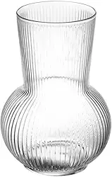 WOLFF - Vaso de Vidro Lines 8,2cm x 6,8cm x 17cm