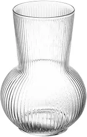 WOLFF - Vaso de Vidro Lines 8,2cm x 6,8cm x 17cm