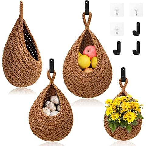 OGOTEZ Hanging Fruit Baskets for Kitchen Cover