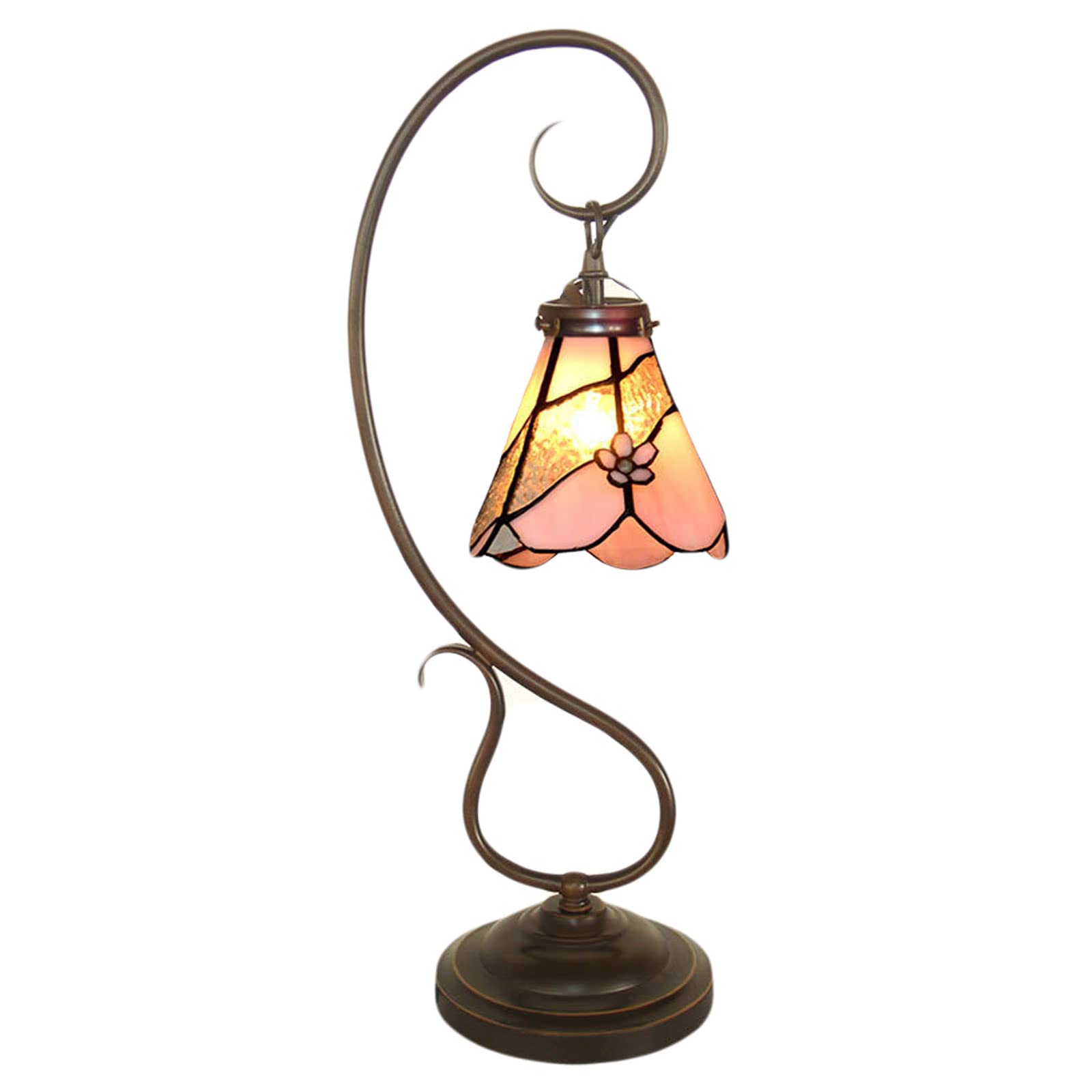 Lampy stołowe tiffany witraż klosz lampki nocne do sypialni LED E27 róża winogronowa kwiat lilii lampka na biurko lampa do salonu needed