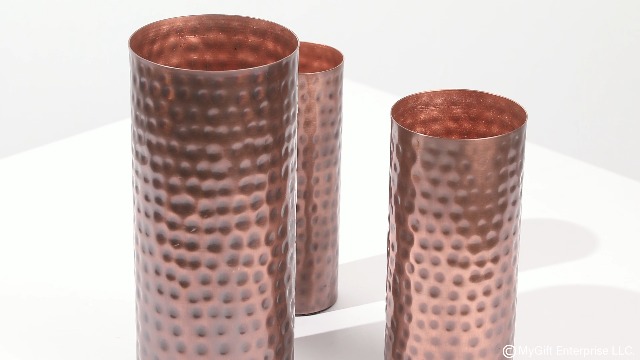 Amazon.com: MyGift Modern Vintage Copper Tone Metal Tall