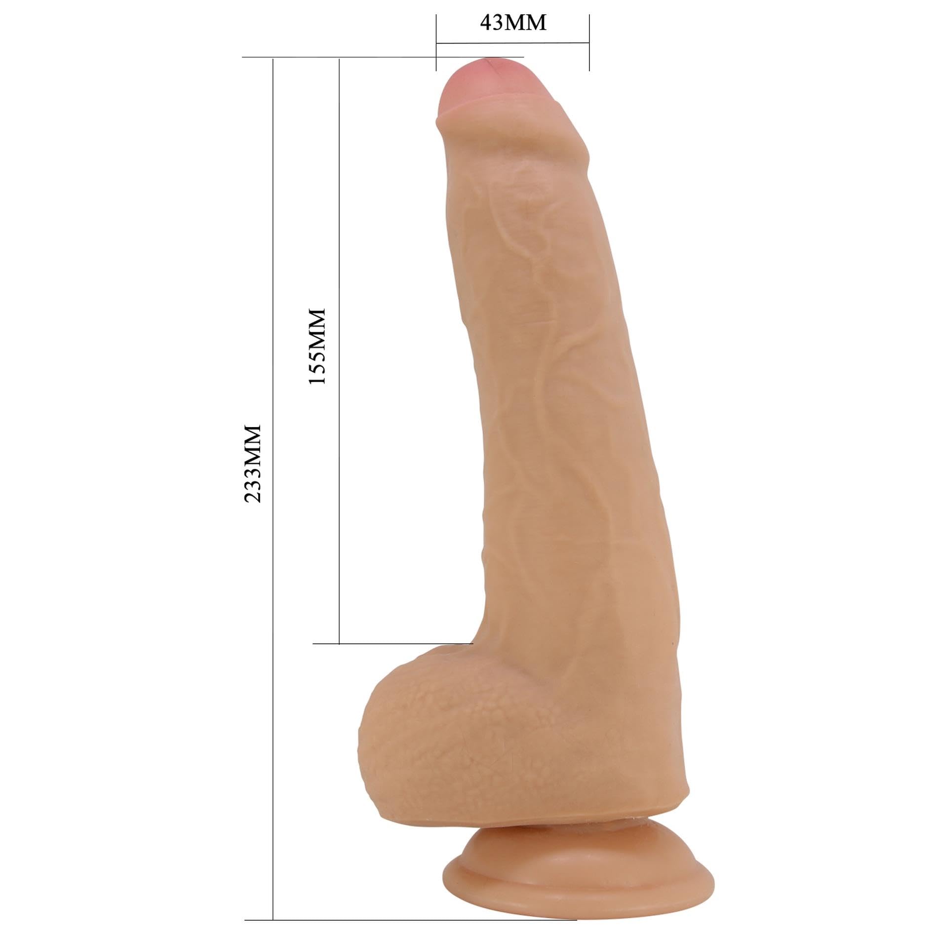 Pretty Love Draco Sliding Skin Realistic Dildo Nude 23,3 cm