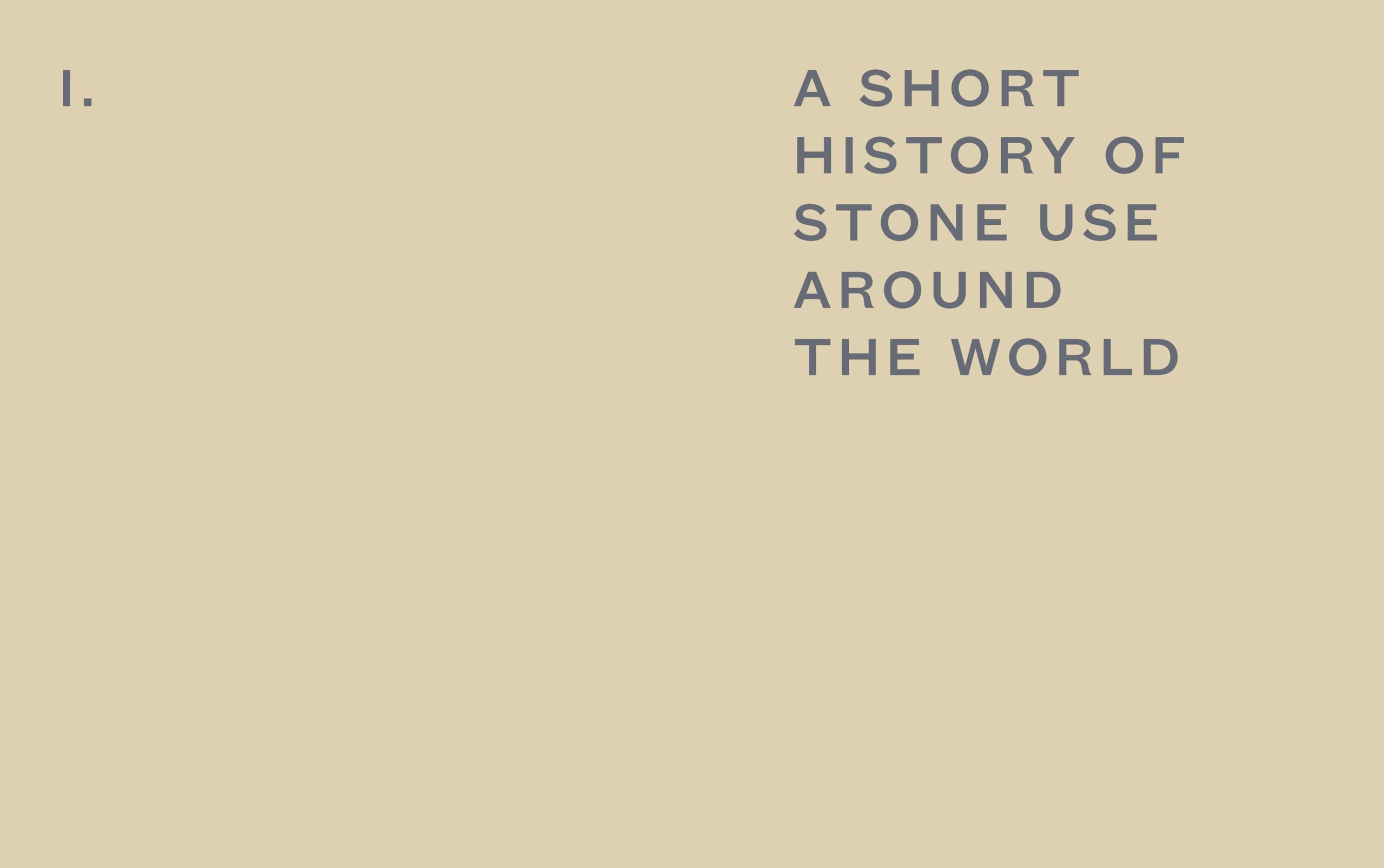 Stone: Ancient Craft to Modern Mastery