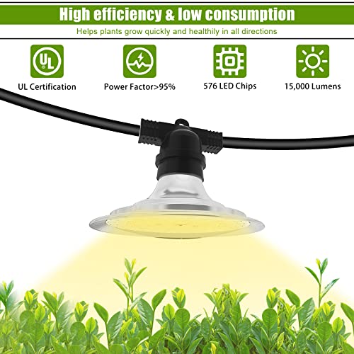 Seeyang Grow Lights For Greenhouse - Outdoor String Grow Lights, Waterproof Plant Greenhouse Lights, Ul Certified Greenhouse Grow Lights, Outdoor Grow Lights For Greenhouse Veg Seedling Flower #TOP3