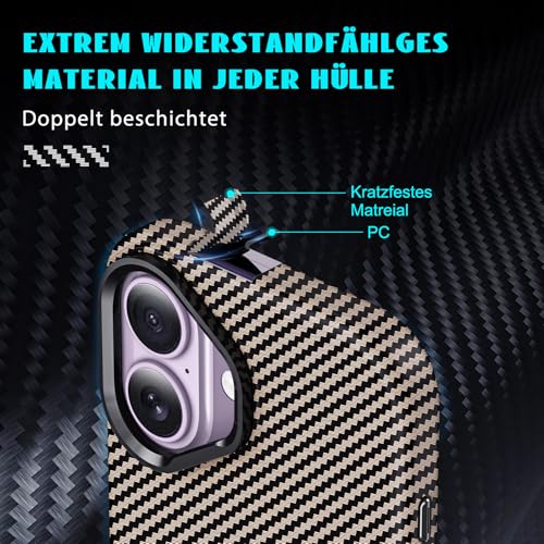 Coque carbone iPhone 17 MagCase Deluxe pour éviter les rayures d'écran - 5