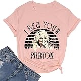 I Beg Your Pardon T Shirt Vintage Graphic Tee Dolly Memorial Pink