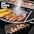 SKOK 5 Burner BBQ Grill with Infrared Side and Rear Burners,Gas Grill with Cast Iron Grates,Outdoor Barbecue Grill 72,000 BTU Output