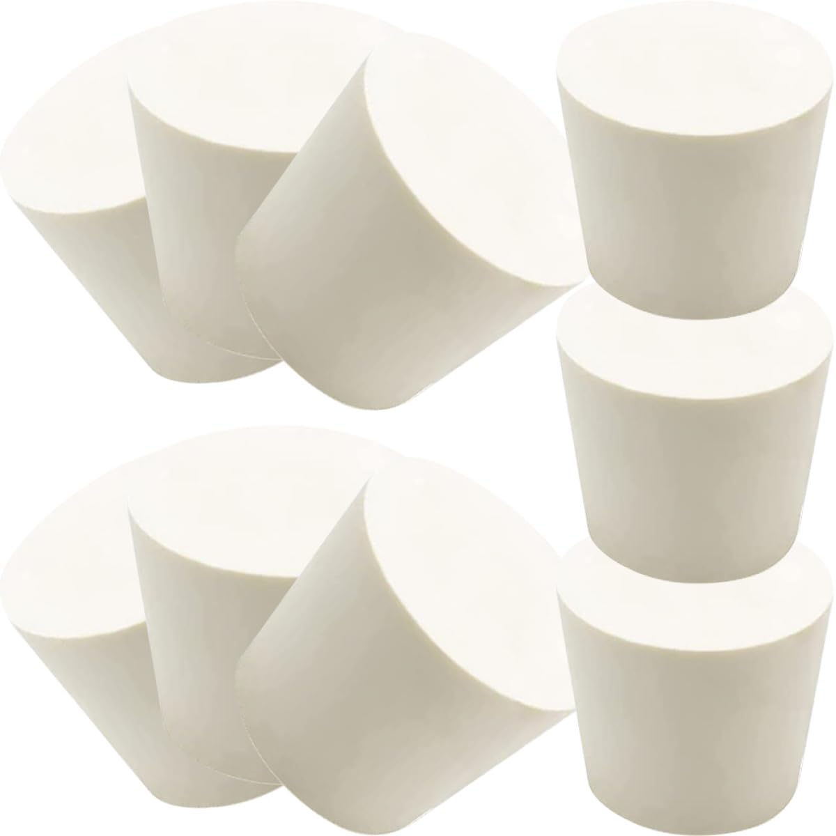9 Tapones de goma beige KICHOUSE resistentes al calor para fermentación de botellas