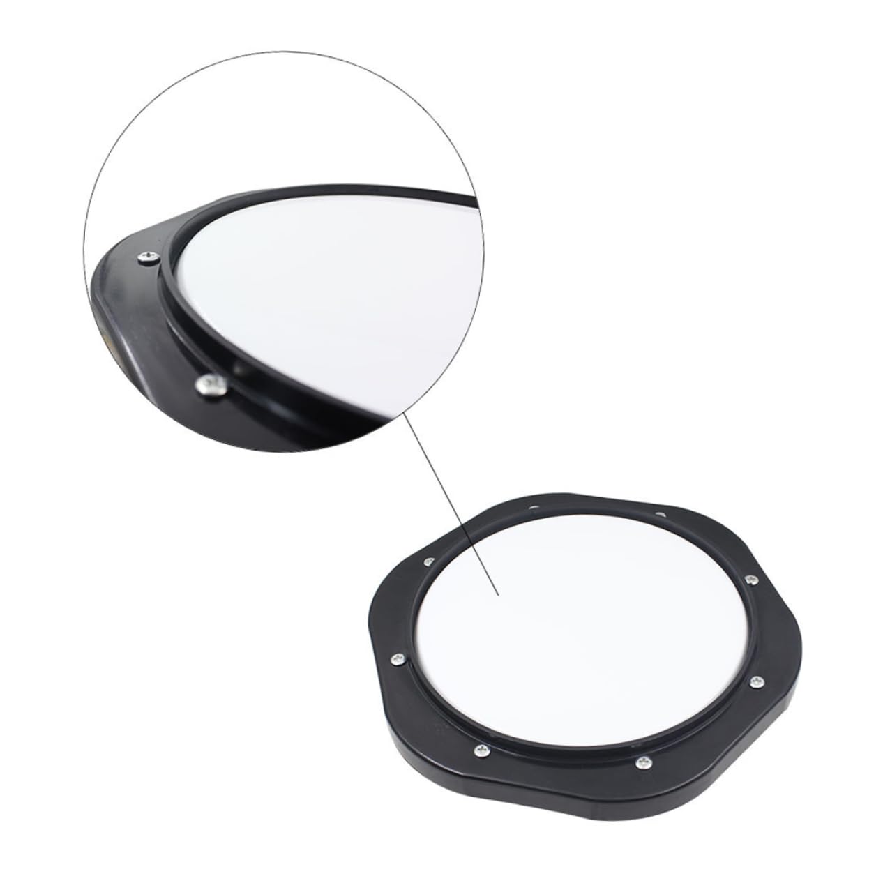Pad de Práctica de Batería de Plástico de 10 Pulgadas Negro
