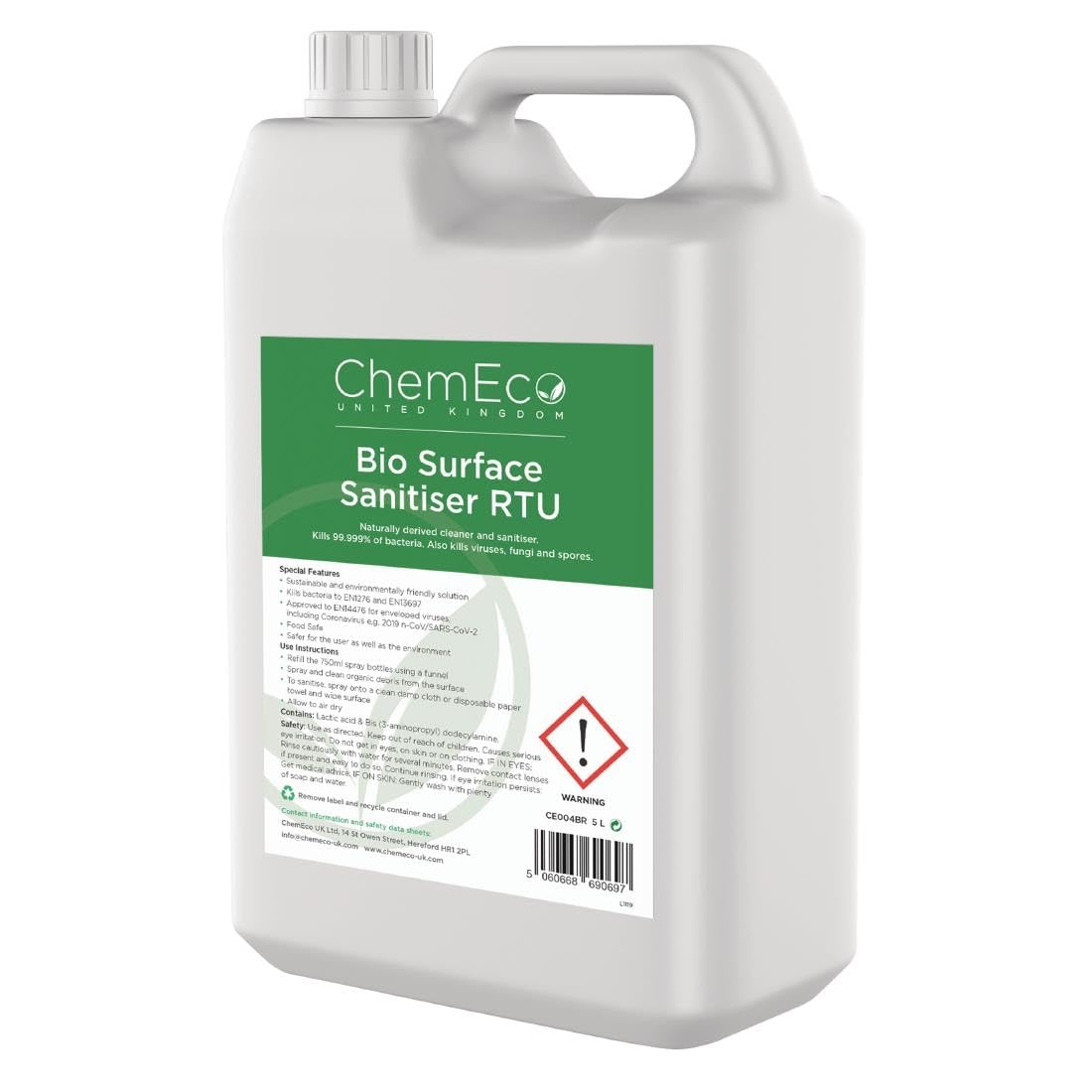 Bio Surface UK Sanitiser RTU 5Ltr