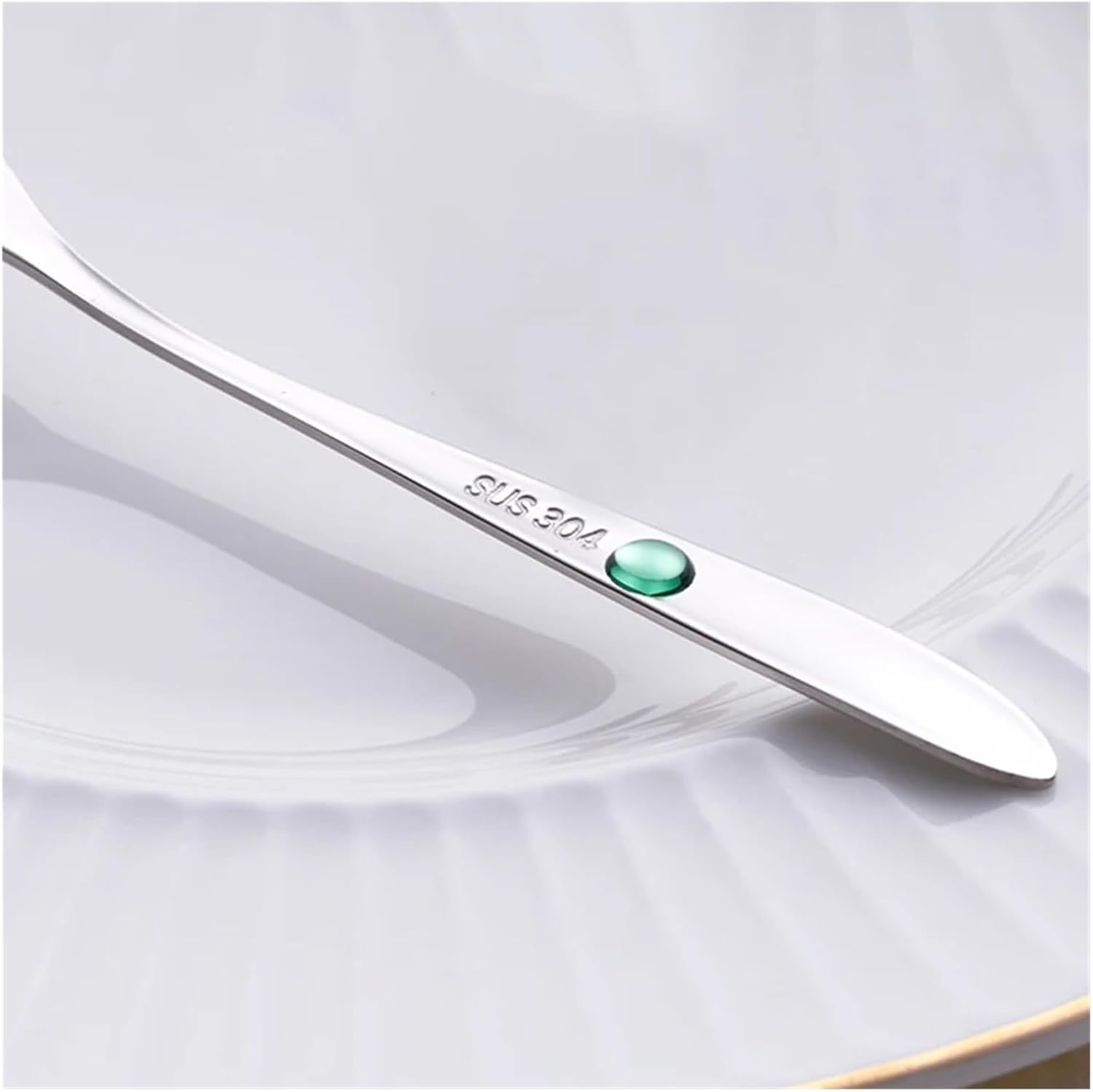 6Pcs Stainless Steel Fruit Fork Set 304 Tableware Snack Cake Dessert Forks Cutlery Fork Two-Tine Fork Cafeteria Home Flatware(Blue)