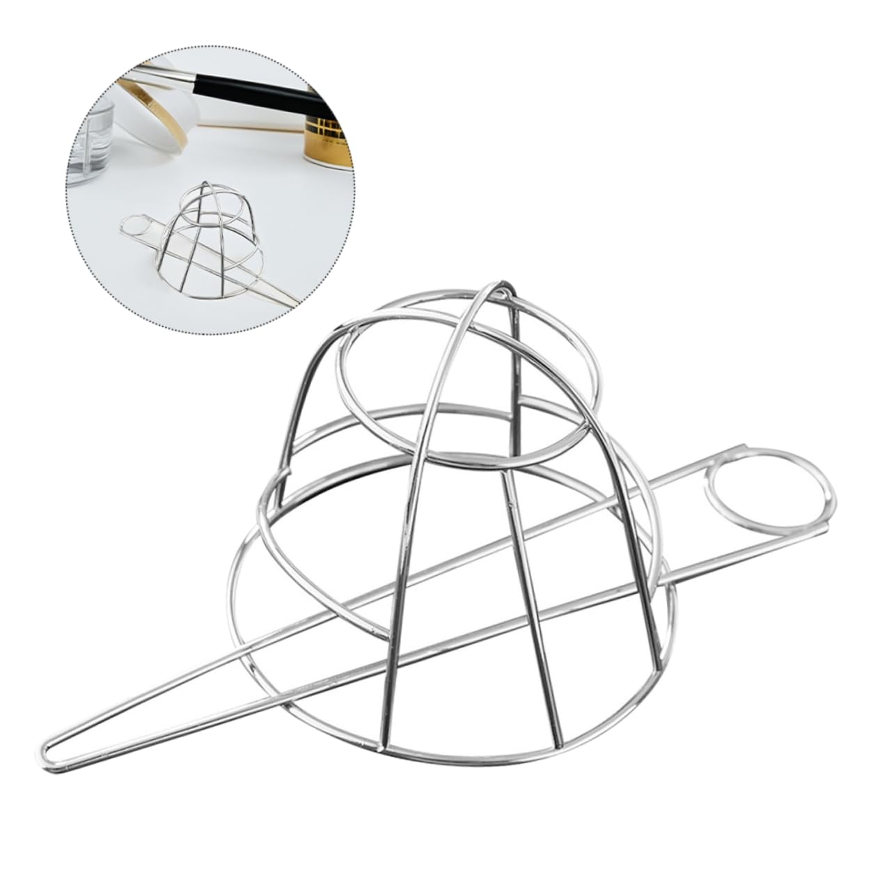 NOLITOY 2Sets Hollow Birdcage Hair Bun Maker Elegant Bowl Shaped Hair Clip for Women No Slip Updo Holder Accessories for Casual Formal Occasions Bun Styling Jewelry